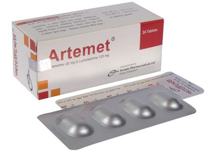 Artemet 20mg+120mg Tablet