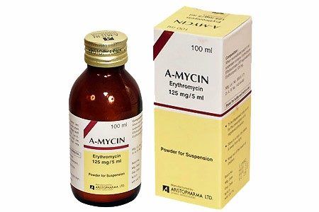 A Mycin DS 250mg/5ml Powder for Suspension