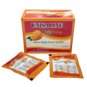 Unisaline Fruity (Orange) 10.5gm Powder