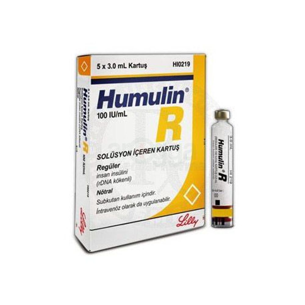 Humulin R Cartidge 100IU/ml Injection - Arogga Online Pharmacy