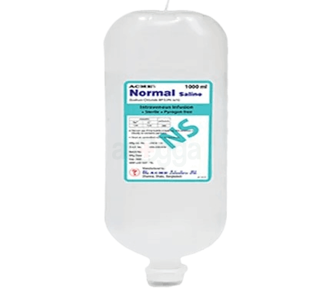 Normal Saline IV 1000ml (Acme's) 0.90% Infusion - Arogga Online Pharmacy