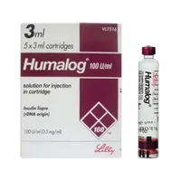 Humalog Cartidge 100u/ml Injection