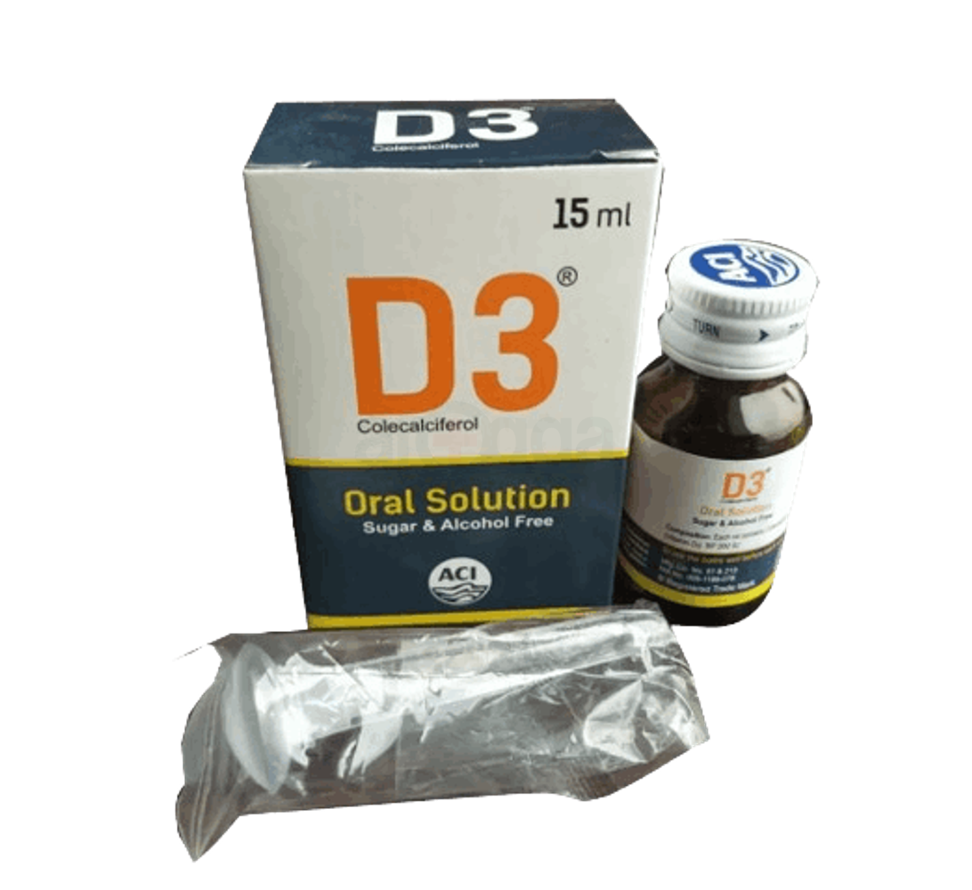 D3-Oral Solution 15ml price in Bangladesh | Arogga Online Pharmacy