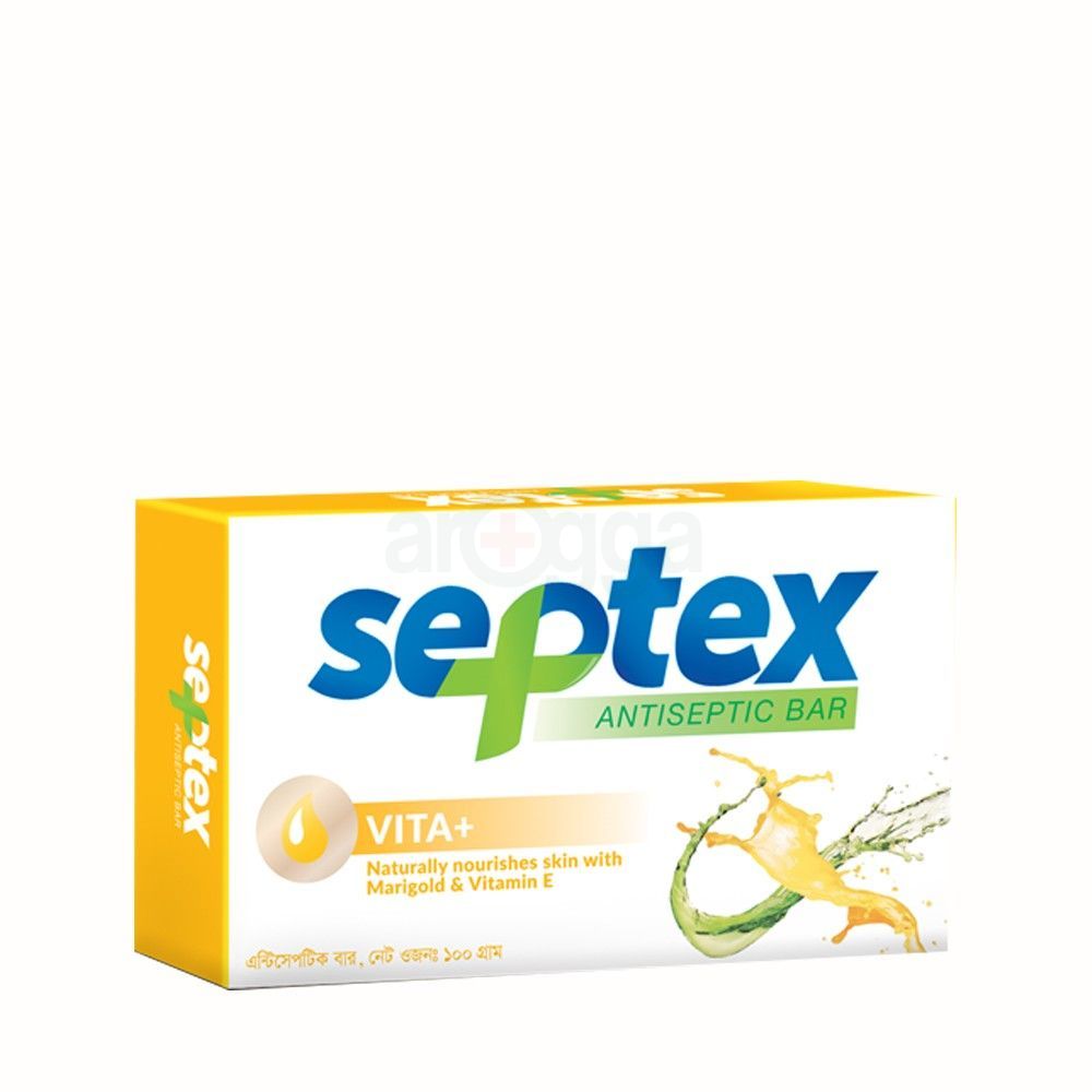 Septex Vita+ Antiseptic Bar 100gm price in Bangladesh | Arogga