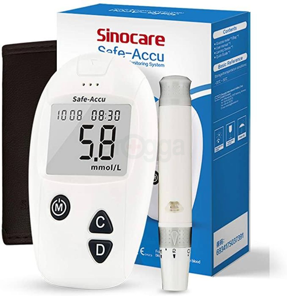 Sinocare Safe-Accu Blood Glucose Monitoring System - Arogga Online Pharmacy
