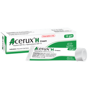 Acerux-H 5gm+1gm/100gm Cream