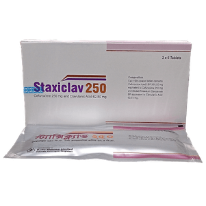 Staxiclav 250mg+62.5mg Tablet