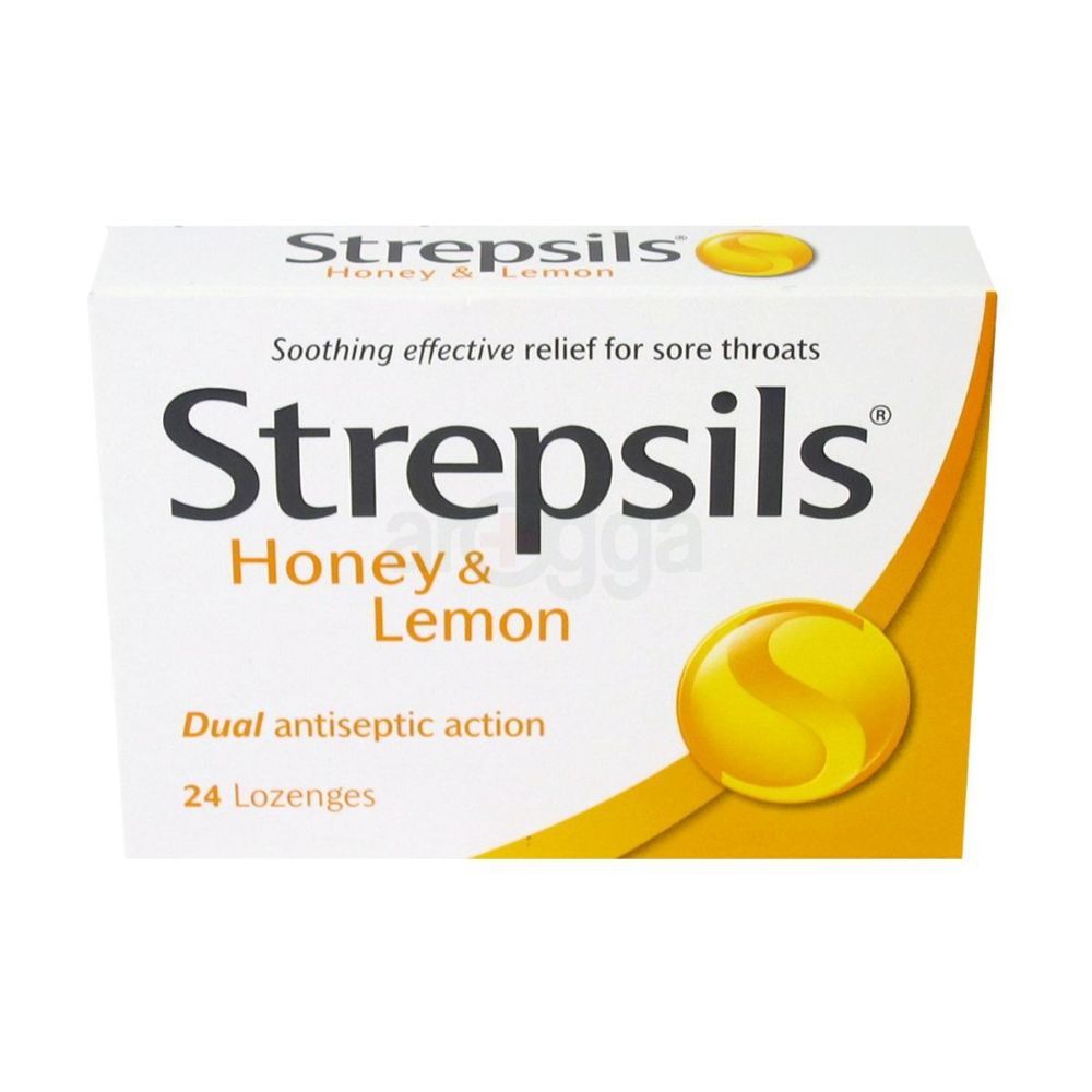 Strepsils Honey & Lemon Lozenge - Arogga Ltd