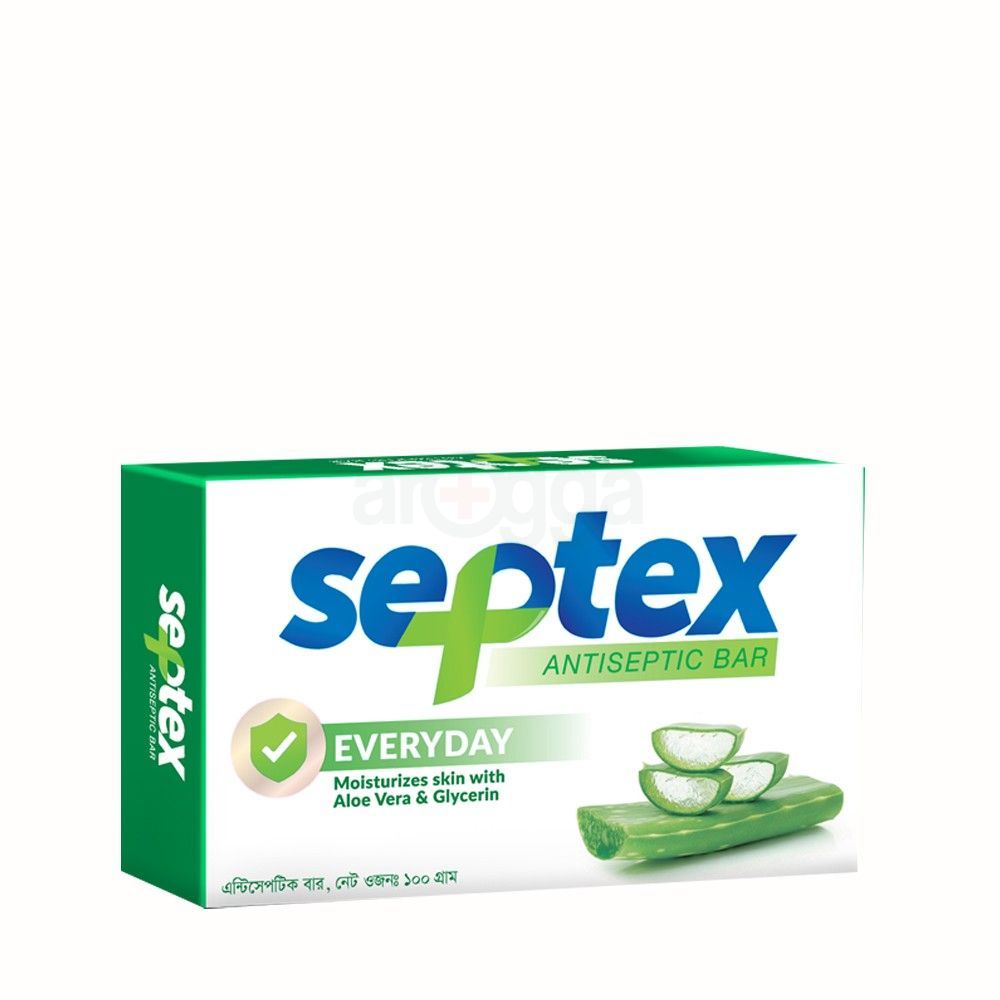 Septex Everyday Antiseptic Bar 100gm price in Bangladesh | Arogga