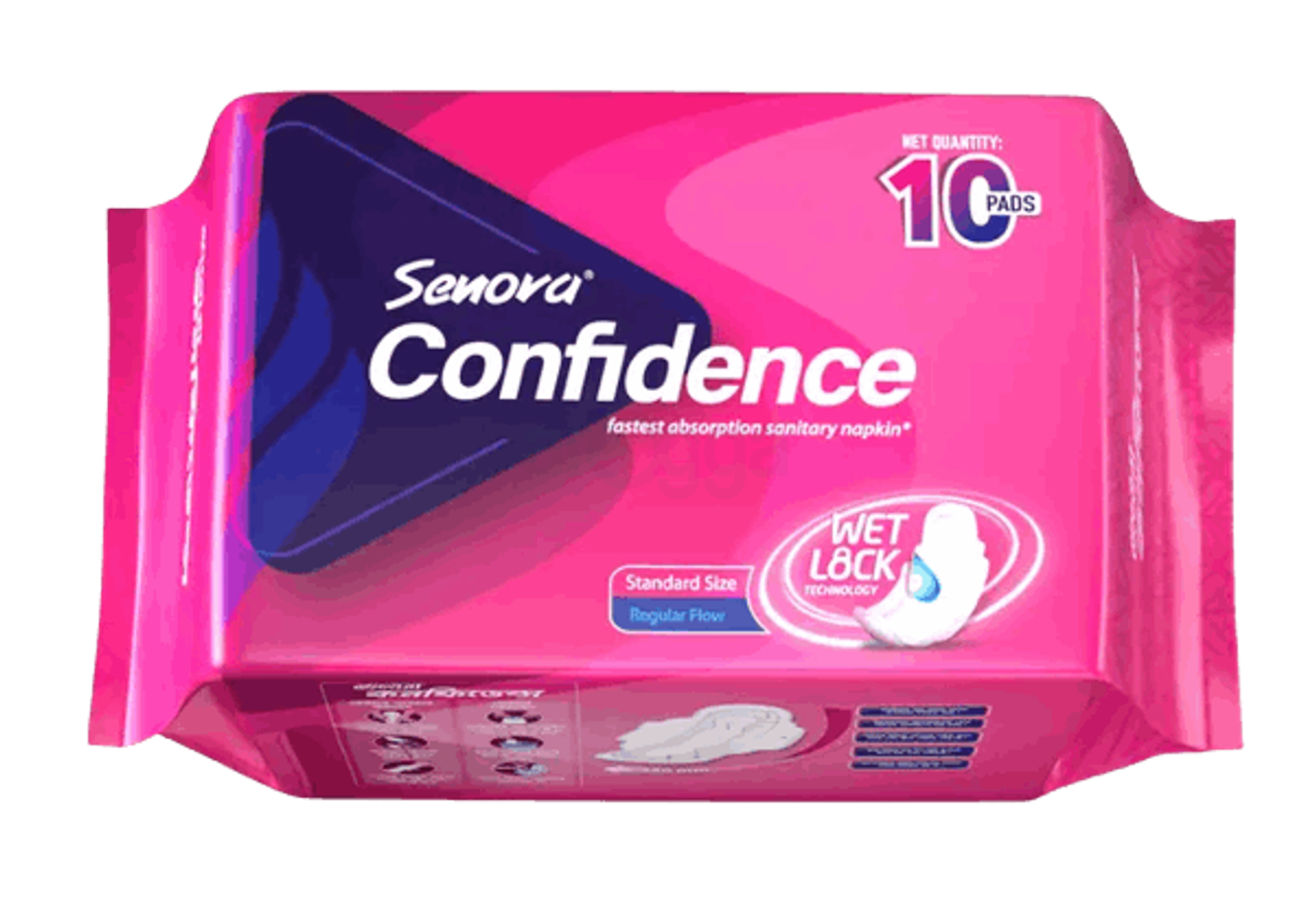 Senora Confidence Regular Flow 10's Pack price in Bangladesh | Arogga