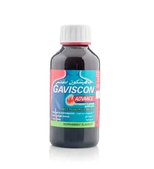 Gaviscon Advance Peppermint Flavour Fast Powerful Relife 500mg+267mg+160mg/10ml Syrup