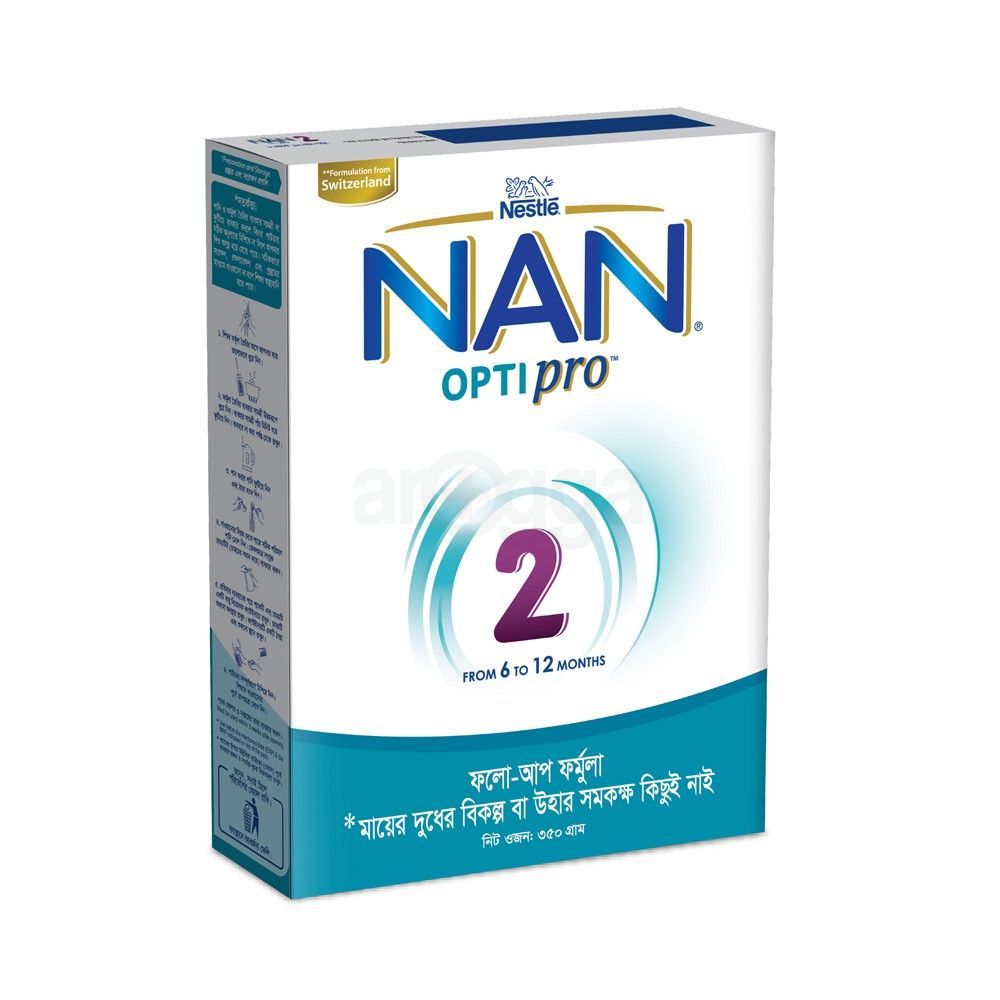 Nestlé Nan Optipro Formula Milk Powder (6 M+) 350gm Arogga