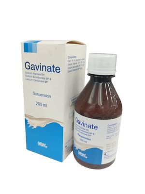 Gavinate 500mg+267mg+160mg/10ml Suspension