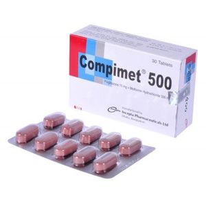 Compimet 500mg+15mg Tablet