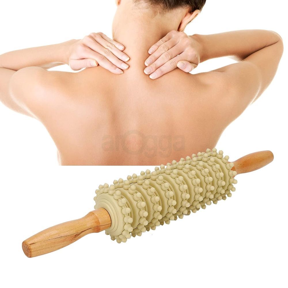 Ketsicart Wood Therapy Roller, Wooden Massage Roller Muscle