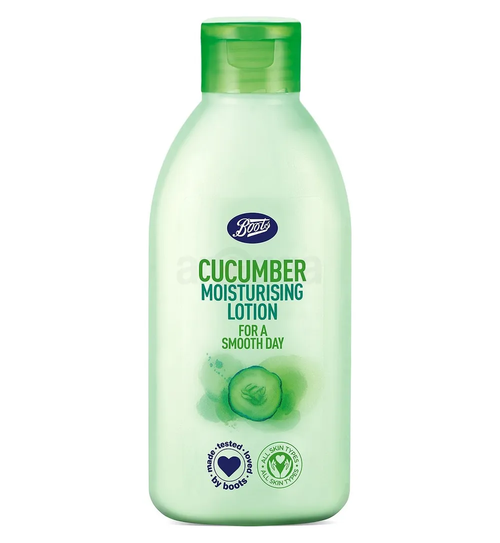 Boots Cucumber Moisturising A Smooth Day Lotion for All Skin Types Made in UK