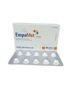 Empamet 12.5/500 12.5mg+500mg Tablet