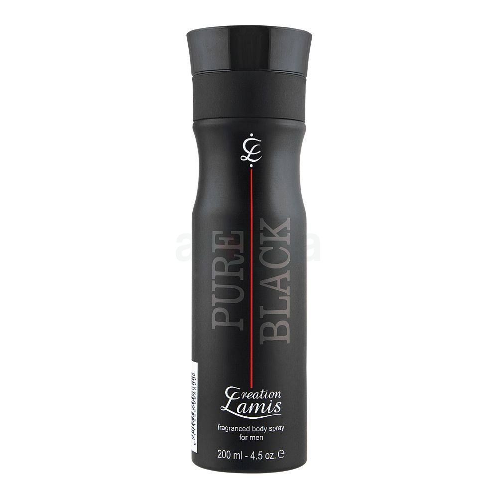 Creation Lamis Pure Black Fragranced Body Spray for Men Arogga