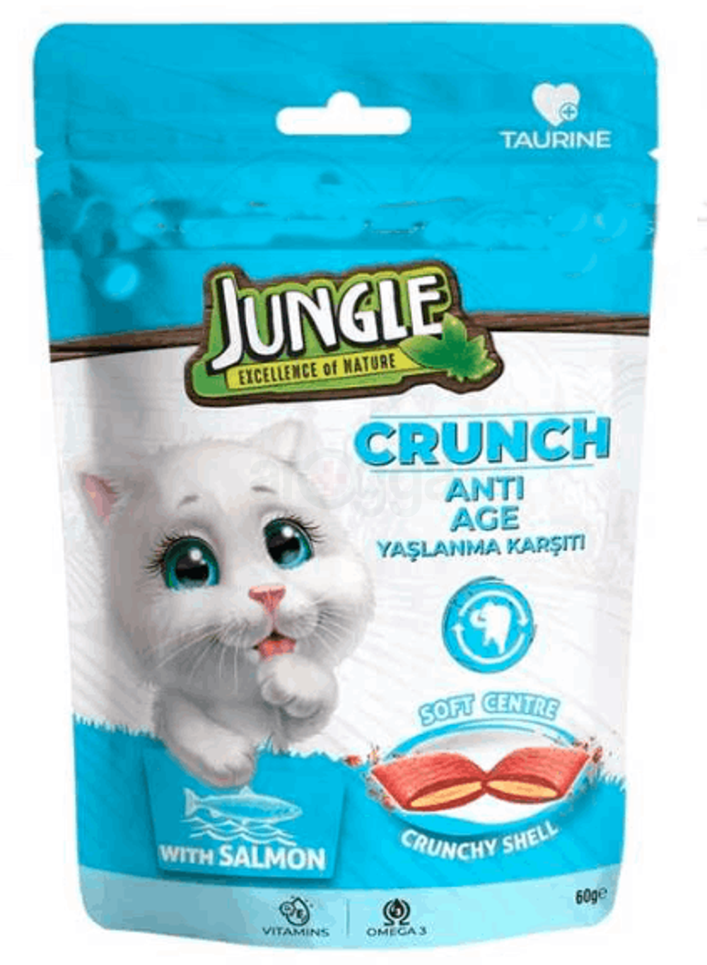 Jungle Cat Food Crunch Anti Age With Salmon - 60g Pouch price in ...