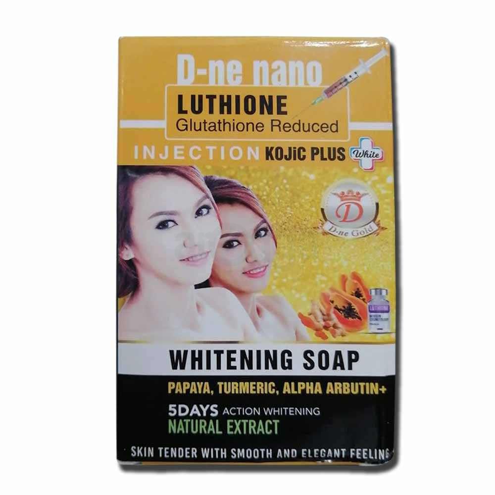 D-Ne Nano Luthione Glutathione Reduced Injection Kojic Plus Whitening Soap  (Papaya,Turmeric,Alpha Arbutin+) 160gm price in Bangladesh | Arogga