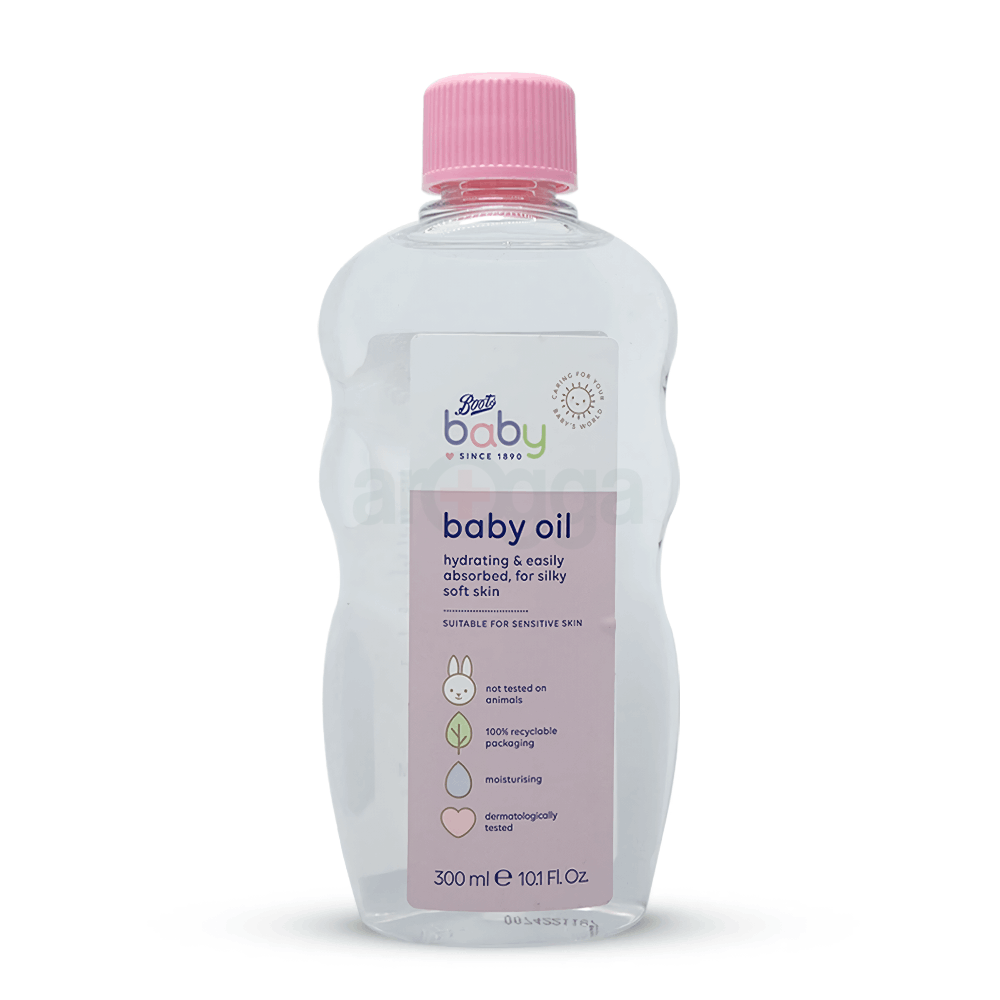Boots Baby Oil Hydrating & Easily Absorbed For Sensitive Skin 300ml ...