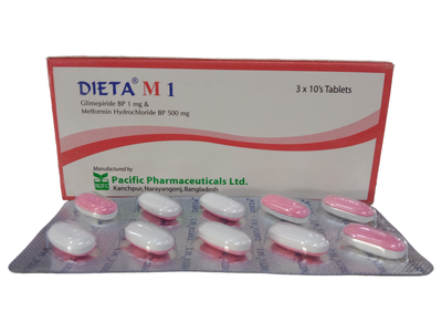 Dieta M 1mg+500mg Tablet