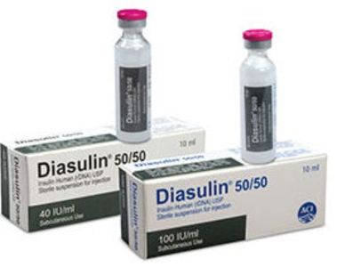 Diasulin 50/50 40IU 40IU/ml SC Injection