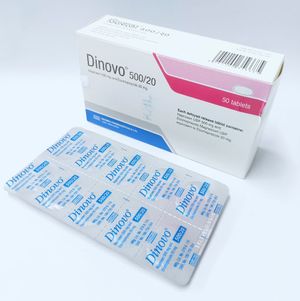 Dinovo 500 20mg+500mg Tablet