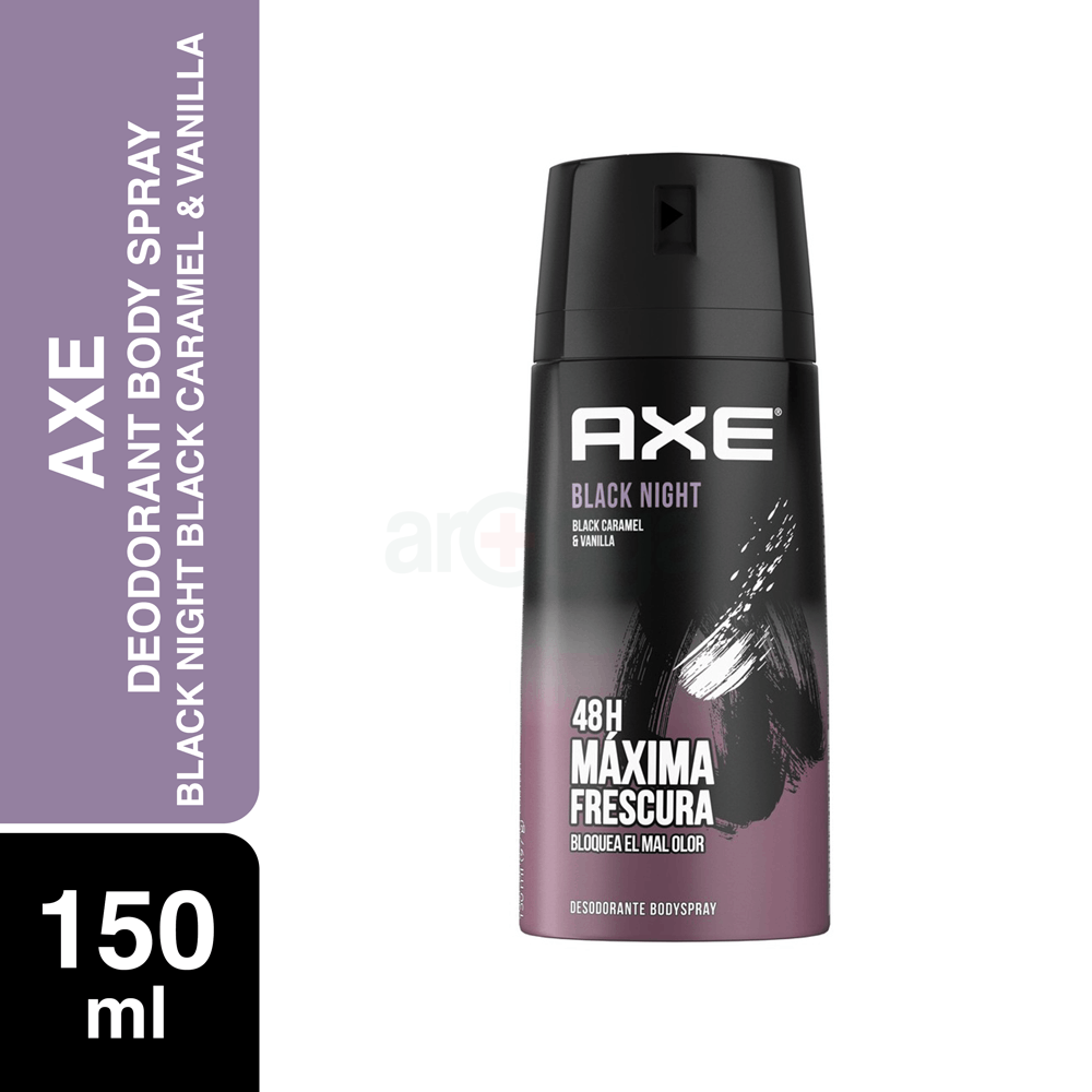 Axe Deodorant Body Spray Black Night Black Caramel Vanilla 150ml