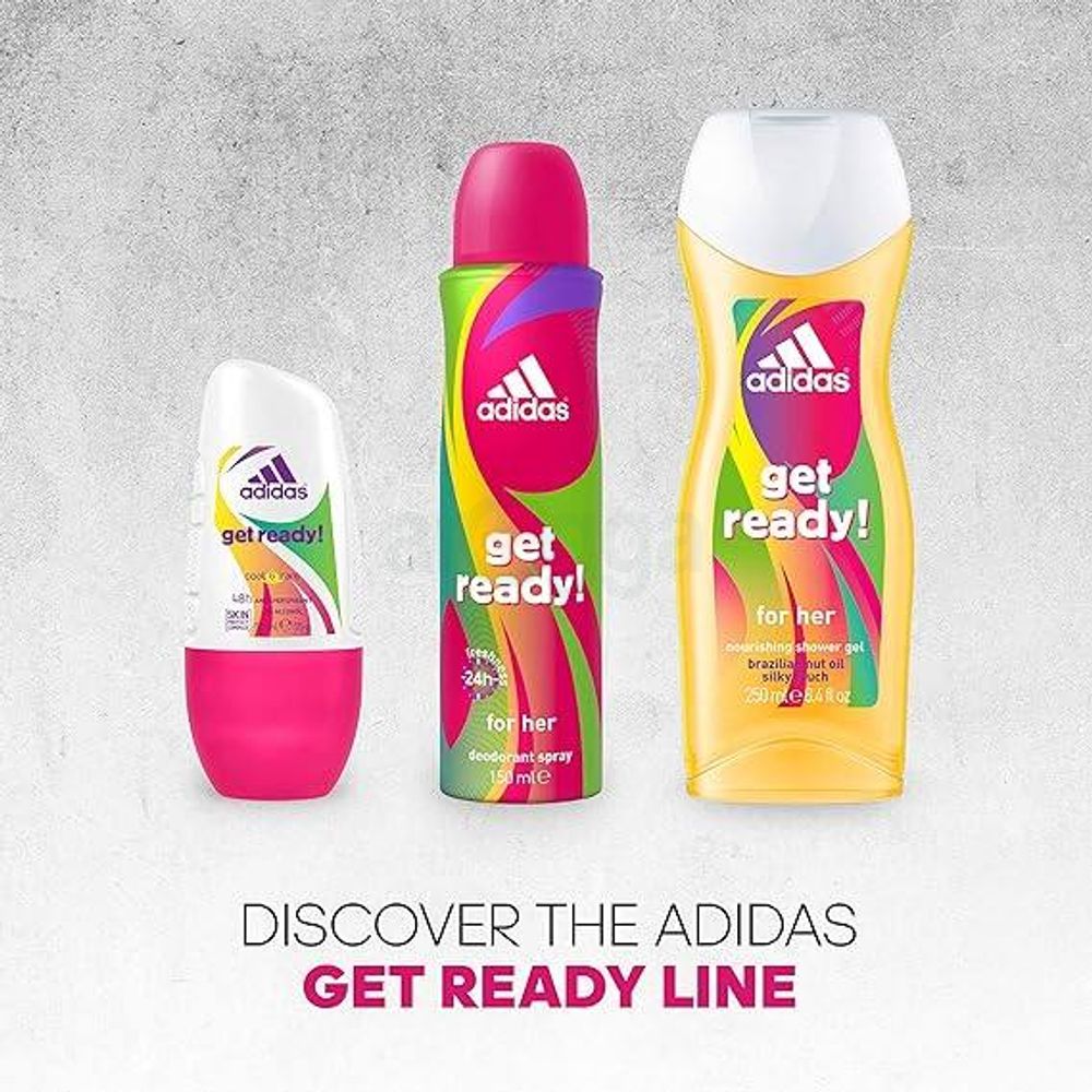 Adidas Get Ready for her Nourishing Shower Gel with Brazilian Nut Oil Arogga Beauty Store