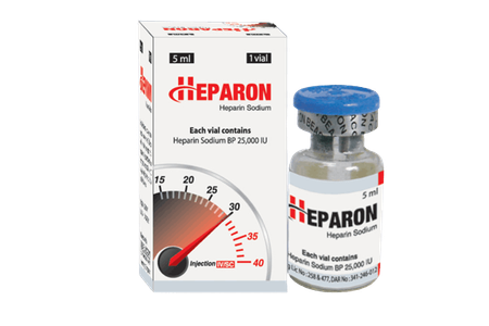 Heparon 25000IU/ml Injection