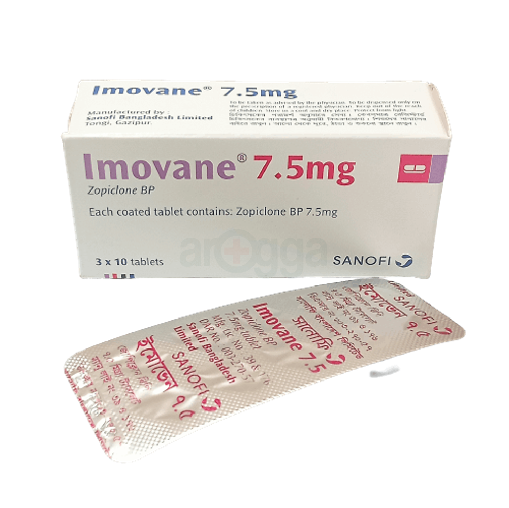 Imovane 7.5 7.5mg Tablet - Arogga Online Pharmacy